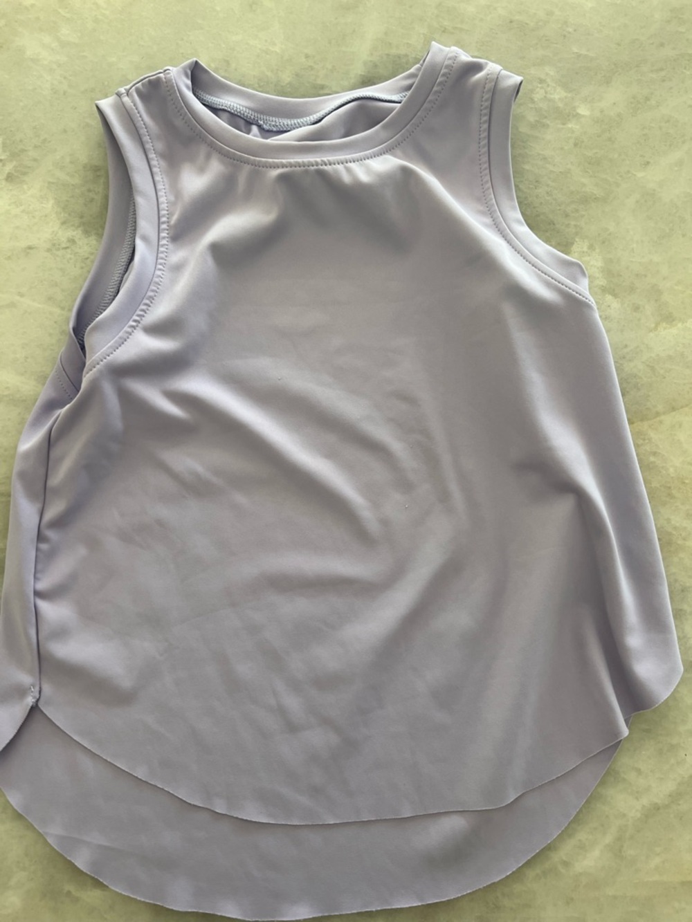 PatPat light purple sleeveless kids tank, 7-8